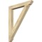 Ekena Millwork Traditional Slat Rough Sawn Bracket, Douglas Fir, 4"W x 34"D x 42"H BKT04X34X42TRA06RDF - alternate 1